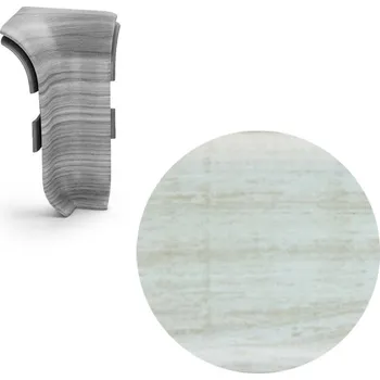 soklová lišta NOVÁK Vnitřní roh k soklové liště PVC dub rustikální bílá 56x23 NGTW71