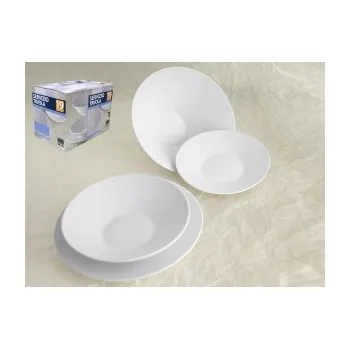 Talíř Jídelní porcelánová sada FINLAND - 19 ks Sada bílých porcelánových talířů.