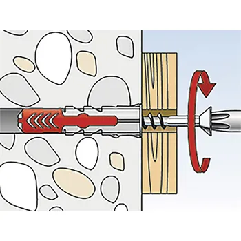 Fischer Hmoždinka DuoPower s vrutem 10x50 S K NV 4 ks