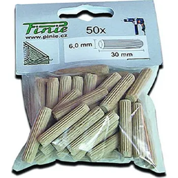 Hmoždinka PINIE Kolíky dřevěné nábytkářské 8x40 mm - 40ks