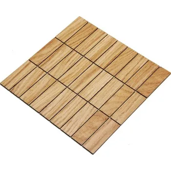 Obklad Wodewa VZOREK - DUB mozaika 2D - do koupelny a kuchyně 30 x 93 mm - rozměr vzorku: 100 x 100 mm