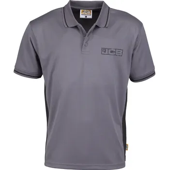 Pánské tričko JCB Trade POLO šedá pánská rychleschnoucí polokošile M