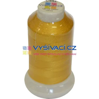 Nit vyšívací nit hnědá C542 návin 1000m viskóza nitě - počet kusů: 1 kón návin 1000m 36,30 Kč s DPH za kón při nákupu balení 10 kusů