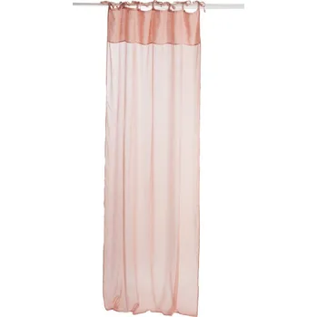 Záclona Lososový bavlněný voál / záclona na zavazování - 140*290cm