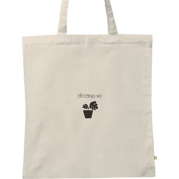 BIO plátěná taška s potiskem Zbožňuju svý kytky