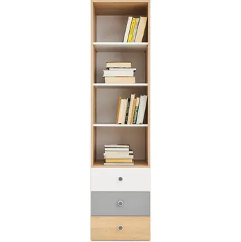 Dětská skříň Skříň regál PIXEL PX-6 dub piškotový/bílá/šedá 45