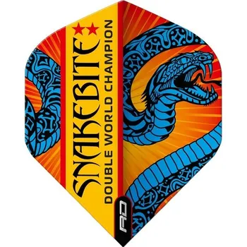 Příslušenství pro šipky Letky Red Dragon PETER WRIGHT Snakebite Hardcore Ionic Blue & Orange