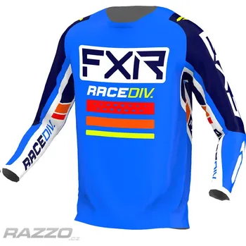 Moto dres Dětský dres FXR Youth Clutch Pro Jersey Cobalt Blue White Navy 2022 KM
