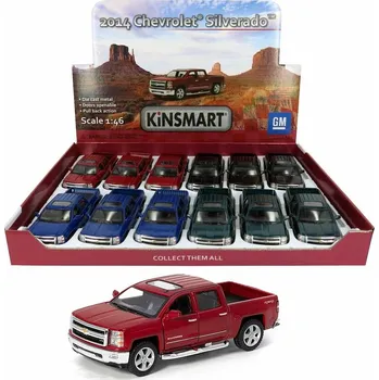 autíčko Teddies Kinsmart auto Chevrolet Silverado 12,5cm kov na zpětné natažení