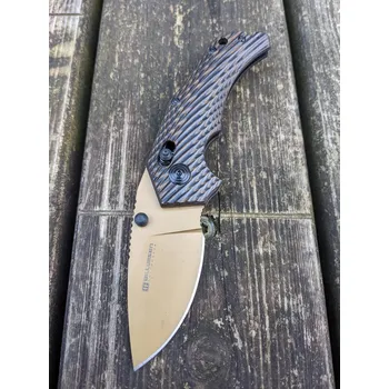 kapesní nůž Willumsen Copenhagen® Zavírací nůž Red E. Willumsen®, Barva: Tan/Black, Varianta: Tan Coating