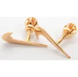 Klenoty Budín Zlaté pecičky z růžového zlata - náušnice ve tvaru NIKE na šroubek 585/0,48gr 731041013 (Klenoty Budín Zlaté pecičky z růžového zlata - náušnice ve tvaru NIKE na šroubek 585/0,48gr 731041013)