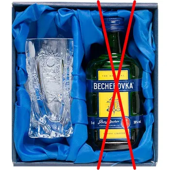 Sklenice Bohemia Crystal Becherovka set broušená sklenice na likér 1ks. 50ml