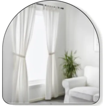 Zrcadlo Umbra HUB obloukové 86x91cm stříbrné