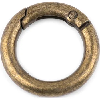 Karabina kulatá na kabelky / kroužek na klíče Ø18 mm