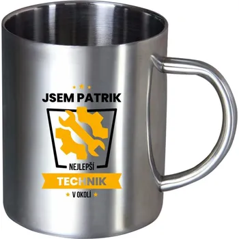 Nerezový hrnek Nejlepší v okolí - technik