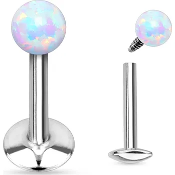 Piercing Šperky4U Piercing do brady - opál - LB01039-OP17