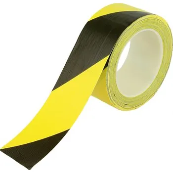 Lepicí páska Výstražná páska, 5 cm × 33 m, černá/žlutá