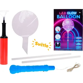 Karnevalová maska Mikro trading Glow - Nafukovací balónek s LED světlem