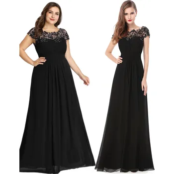 Dámské šaty Ever Pretty plesové šaty s krajkou černé 9993 Velikost: S / 36 / 04 / 08