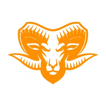 Samolepící dekorace SAMOLEPKA Kozel 006 hlava (06 - oranžová) NA AUTO, NÁLEPKA, FÓLIE, POLEP, TUNING, VLASTNÍ TEXT, TISK, AUTOSAMOLEPKY.cz, POLEPY, OBRÁZEK, LOGO, SAMOLEPKY