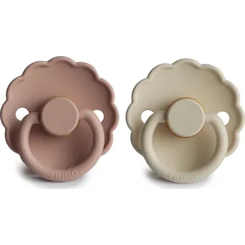 FRIGG Daisy dudlík z přírodního kaučuku 2ks - Blush + Cream Velikost: 1 71221414