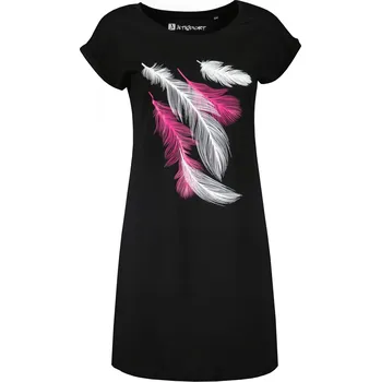 Dámské tričko Dámské prodloužené triko ALTISPORT CARRYOVER ALW112K388 ČERNÁ/RŮŽOVÁ S/M