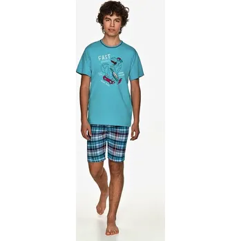 Chlapecké pyžamo Taro, chlapecké pyžamo 2742-Ivan, tyrkysová, vel. 146