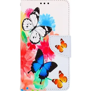 Pouzdro na mobilní telefon Pouzdro iPhone 13 knížkové Barevné s motýlky (kryt neboli obal na iPhone 13)