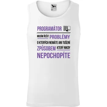 Pánské tílko Pánské tílko Malfini Core Musím řešit problémy - programátor