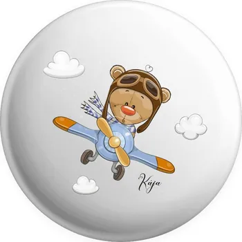 Placka Medvídek v letadle