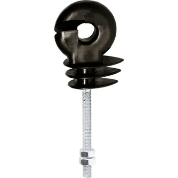Pro koně Izolátor kruhový distanční pro elektrický ohradník, se závitem M6 a maticemi, 3,5 cm