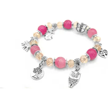 Náramek Steel Jewelry Náramek s přívěsky z bižuterie NR220138 dárkové balení zdarma