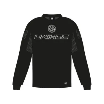 Florbalový dres Unihoc Goalie sweater INFERNO all black Brankářský dres XL, černá