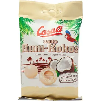 Čokoláda Casali Dražé rum a kokos 100g