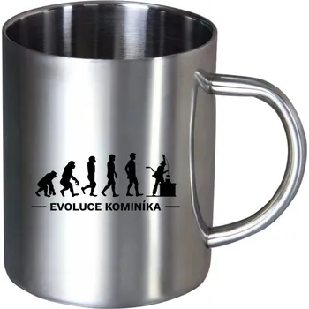 Nerezový hrnek Evoluce - kominík