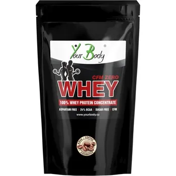 Protein YOURBODY WHEY PROTEIN ZERO Káva 1kg