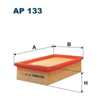 Vzduchový filtr Vzduchový filtr FILTRON AP 133