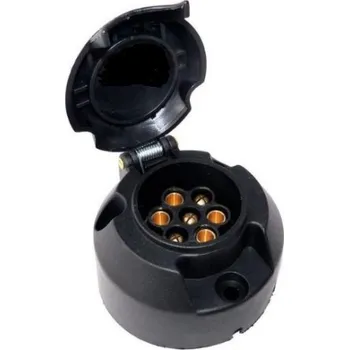 Elektrický konektor Zásuvka 12V 7P plastová JAEGER+gumové těsnění 101100