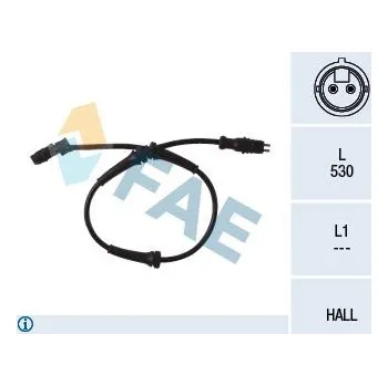 Přislušenství brzdového systému Snímač, počet otáček kol FAE 78099