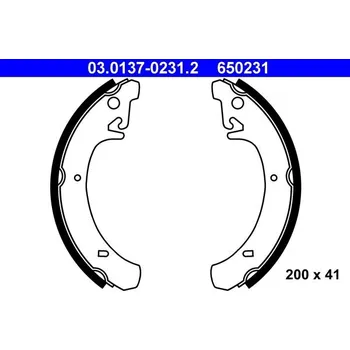 Brzdový systém Sada brzdových čelistí ATE 03.0137-0231.2