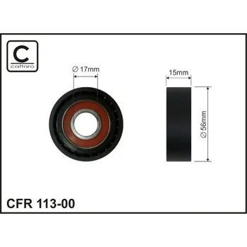 Vratná/vodicí kladka, klínový žebrový řemen CAFFARO 113-00