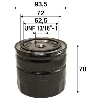 Filtr do auta Olejový filtr VALEO 586074