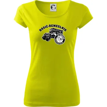Hasič řemeslník - Dámské triko Pure - L ( Limetková )