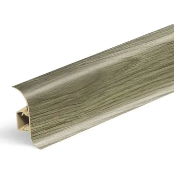 soklová lišta NOVÁK Podlahová - soklová lišta 56x23 PVC dub šedý dvoudílná, 2,5m NGF092