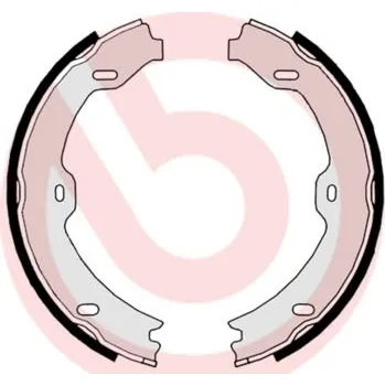 Autodíl Sada brzdových čelistí, parkovací brzda BREMBO S 50 519