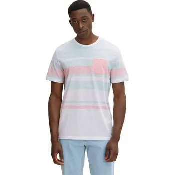 Oblečení a móda TOM TAILOR® PÁNSKÉ TRIKO PRUHY-MINT HAZE