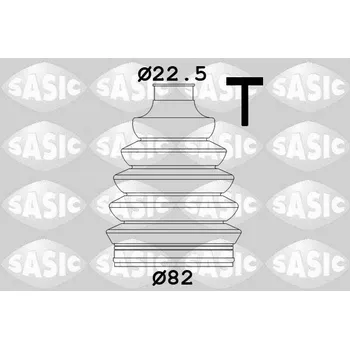 Hřídel nápravy Sada měchů, hnací hřídel SASIC 1904045