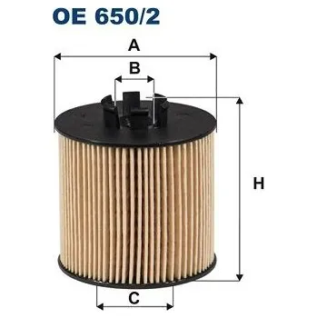 Filtr do auta Olejový filtr FILTRON OE 650/2