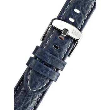 Řemínek na hodinky Kožený řemínek Morellato Racing 4206B07.062 M, modrý - 18 mm