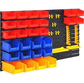 Závěsný garážový organizér na nářadí 2x 45 × 48 cm 2 díly Závěsný garážový organizér na nářadí 2x 45 × 48 cm 2 díly